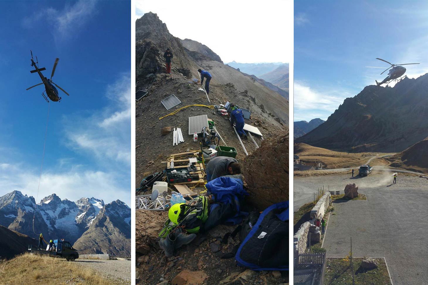 Les travaux d'installation du Haut débit