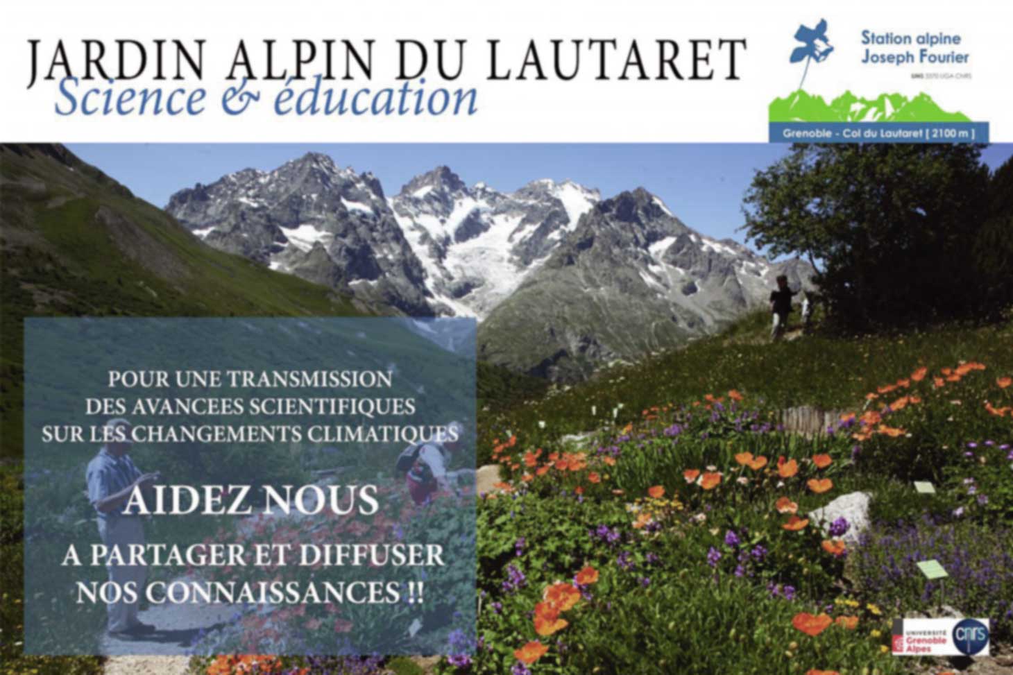 Une campagne de financement participatif pour le jardin du Lautaret