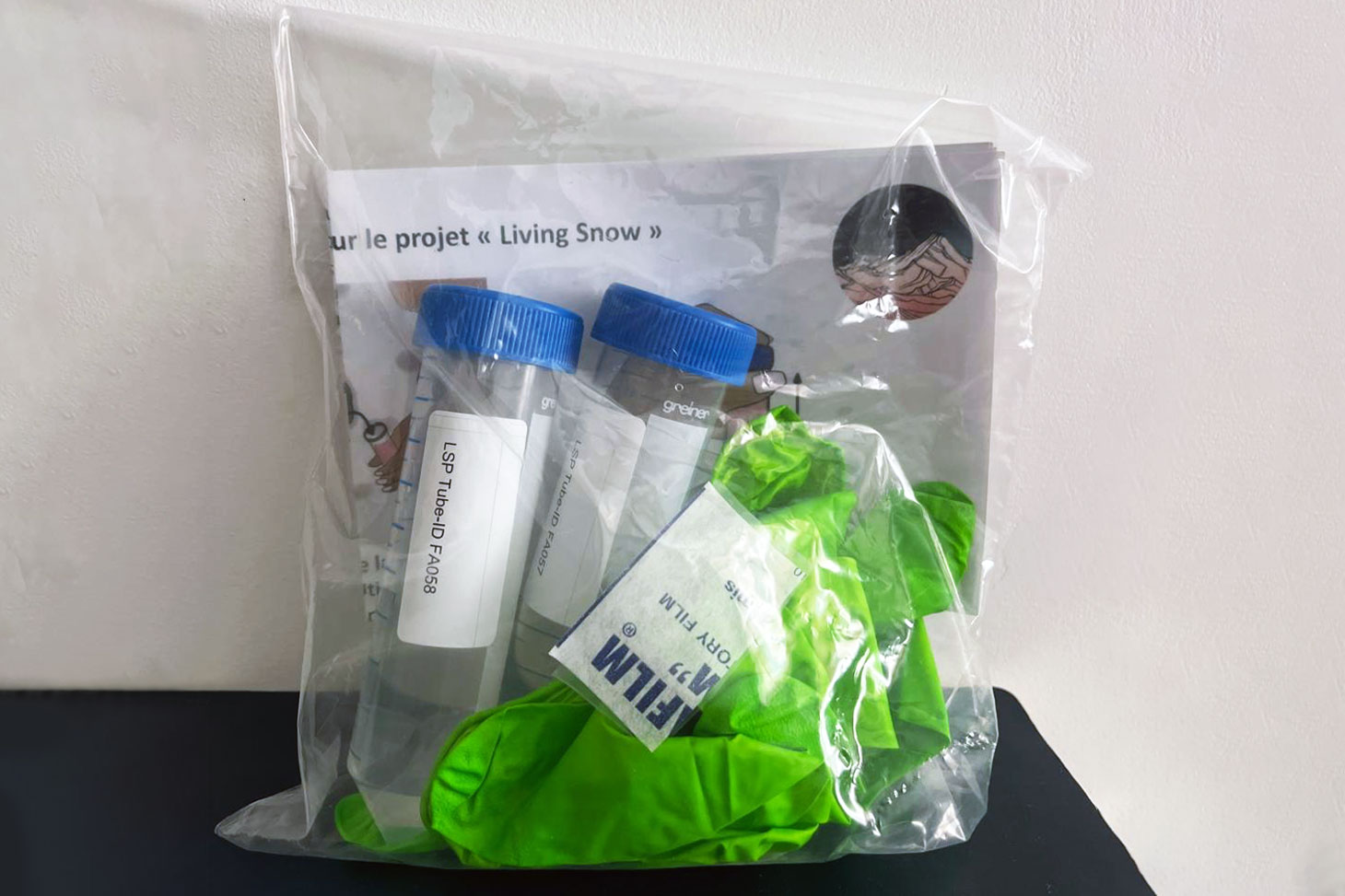kit de collecte Living snow project